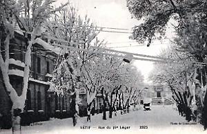Setif - Rue du 19e Leger - Sous la Neige - 1925